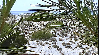 Sexy MILF Naked on the Nudist Beach