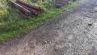 Titspanking in real nature