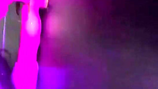 Brunette with Big Ass Gets Two Dicks in Glory Hole