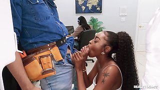 Ebony tart sneaky sex mind-boggling porn clip