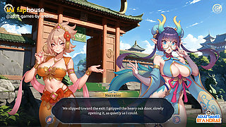 Harem Fantasy - Bikini Tales Dlc Gameplay Part 1: Xulang's Cowgirl Sex H-scene