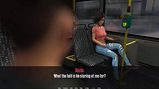 Anitas Internship - Gameplay - Roleplay - Exposing Tits in Bus and Interview