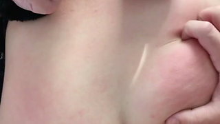 Handcuffed college teen getting fucked hard