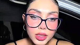 Busty latina takes hard anal and pussy pounding outdoor live