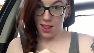 Stockings & Seatbelts Masturbation
