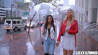 Double-blowjob With Hot And Blonde With Gianna Dior