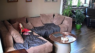 Solo teen shows off her pussy