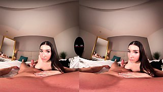 Naughty blonde teen slut enjoying hardcore gang banging fun