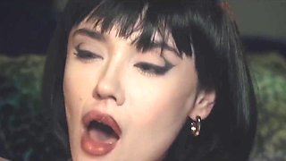 Kinky lesbians emotional X-rated scene