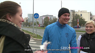 Group fuck in the city centre (Czech Couples)