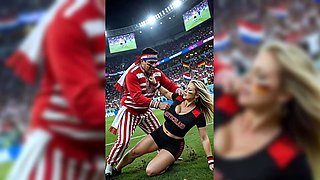 Post-Match Pitch Blowjob For Paraguay Fan