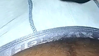 Lady in Bed Sucking My Cock to Make Me Moan and Putting Both Bones in Her Mouth and Sucking the Black Stick