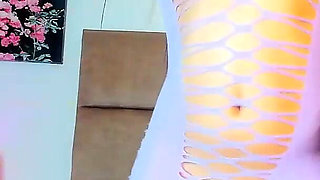 Girl Masturbates in Her Room in a Live