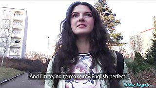 Pin-up Francesca DiCaprio's outside trailer
