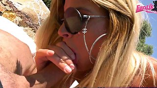 German blonde girlfriend fucked on vacation in Mallorca