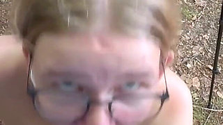 Biker Slut on Motorcycle Fucked in the Bike and Spat the Cream in the Throat!