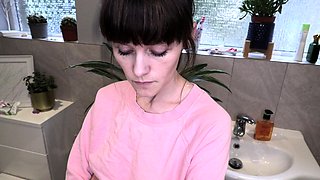 Amateur Mature Brunette Sexy Lingerie Masturbation