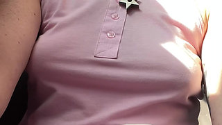 Commando in a miniskirt gives easy pussy access on the bus, and makes my fingers smell amazing!