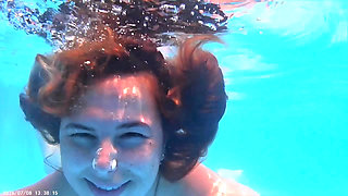 Breath Holding Underwater in Pool