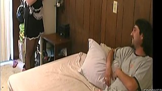 Busty Blonde Shakes Hard Dick - Lingerie