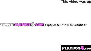 Dark-haired doll with diminutive jugs Maya Woulfe voluptuous getting off for Playboy