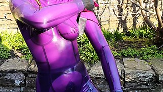 Busty Czech amateur fucks outdoor in public