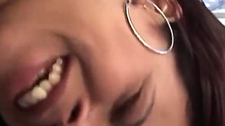Beautiful latina teen gets slammed in both holes