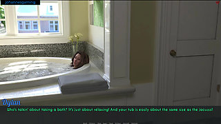 AWAM - Dylan gave Sophia a foot massage in the bath