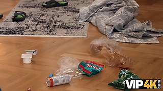 Vip4k. she had to clean up, but the proprietor has other plans...