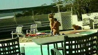 Poolside fuck with stunning blonde pornstar