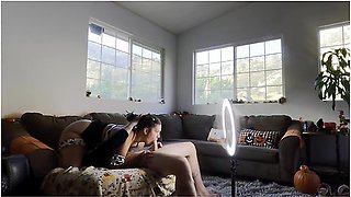Step Mom Fixes My Lonely Halloween Party With Her Ass To Mouth Anal Sex And Milk Tits