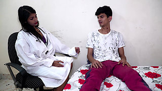 Indian Desi Lady Doctor Fucking with Boy Fucking Like a Machine Episode 1