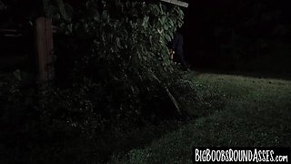 Innocent babe Kara Lee slammed by bad guys monster cock