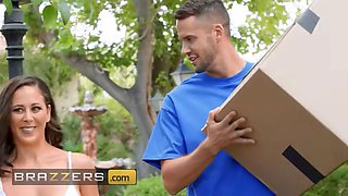 Brazzers - chris & dan contest for their hot neighbor Cherie Deville until they all end up in a steamy threesome