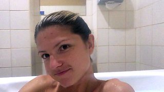 Cute teen anne solo anal masturbation