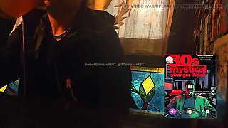 French Wife Has Risky Orgasm at Bar While Waiter Watches - Remote Vibrator Tease