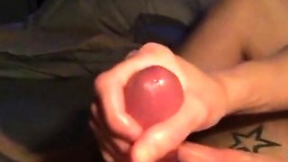 Slowmotion Handjob with Oiled Girl