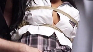 Shibari Bondage and Anal with Hot Japanese Sailor College Girl