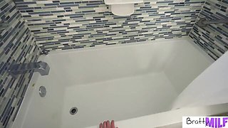 Facial trailer with flashy Laura Bentley and Juan El Caballo Loco from Bratty Milf