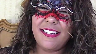 Masked Latina Hotwife 1st Dvp Gang Bang