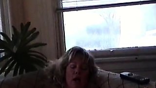 Amateur Andra June Masturbates to Lesbian Porn