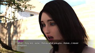 Fate & Life: Joyce and Aubrey Catch Maive and Mattias Fucking on the Bed - 3D Hentai Sex