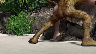 A Goblin with a Big Cock Fucked a Redhead Princess