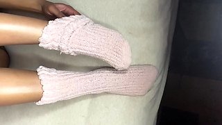 Foot fetish Close up feet and toes tease