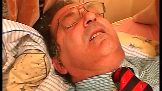 Two German Ladies Are Here to Please His Cock in Threesome