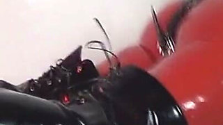 Mistress Sophia in Red Latex Uses You