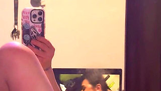 Mizuki Plays with Tight Little Pussy as She Patiently Waits for Stepdaddy