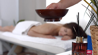 Baby Doll - 4K - Beautiful Babe Came for a Massage and Got Anal