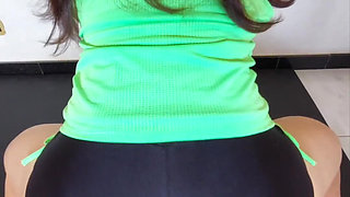 POV Step-siss Big Ass Looks Insane in Tight Gym Shorts