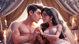Desi Couple Ki Full Body Romance - Gold Jewelry Wali Bhabhi Aur Muscular Husband Ka Hot Bedroom Passion